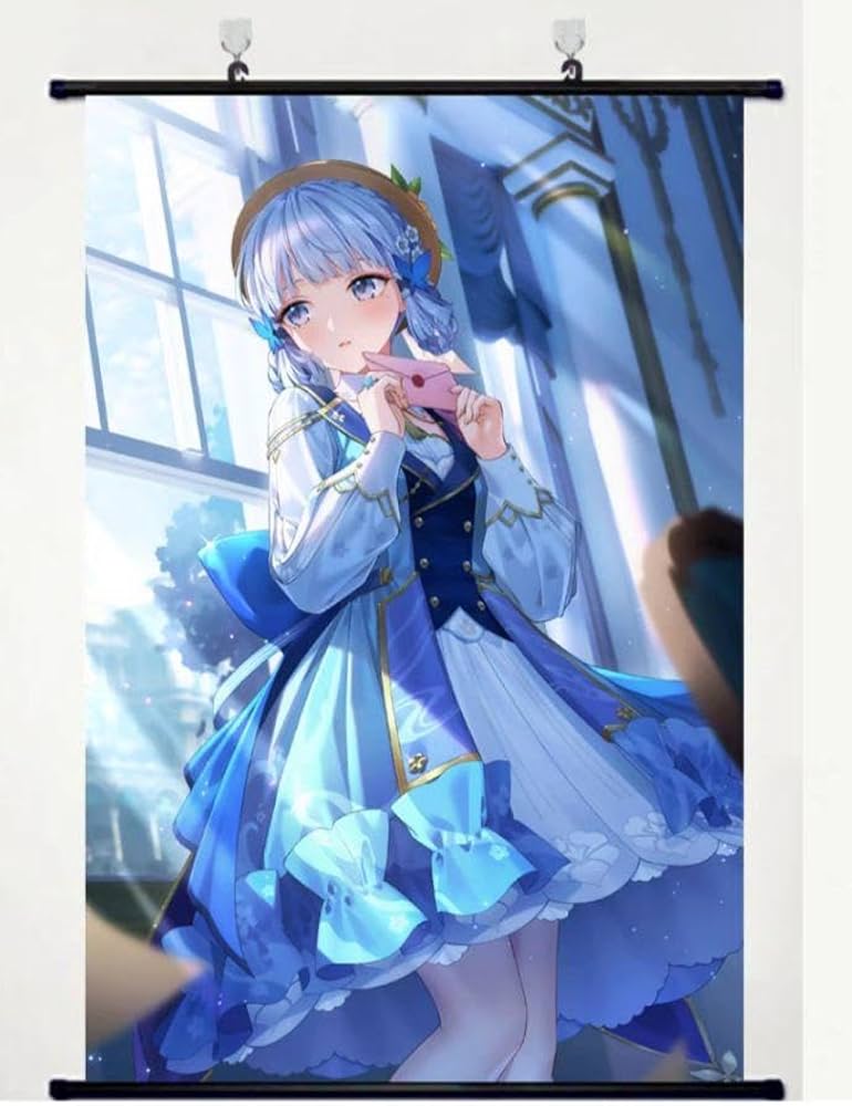 原神×GiGO 〜玉響の心行かし〜 神里綾華 タペストリー GiGO限定 原神とGiGOのコラボ第4弾「原神×GiGOキャンペーン～玉響の心行か